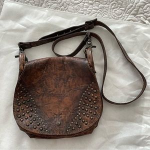 Frye Studded Leather Crossbody Bag